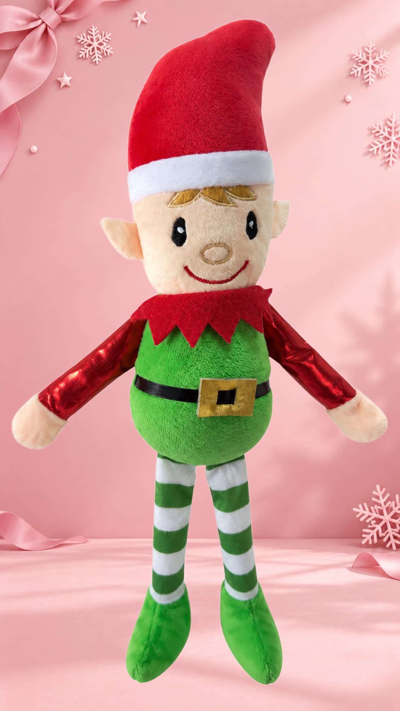 Duende navideño metálico Niño